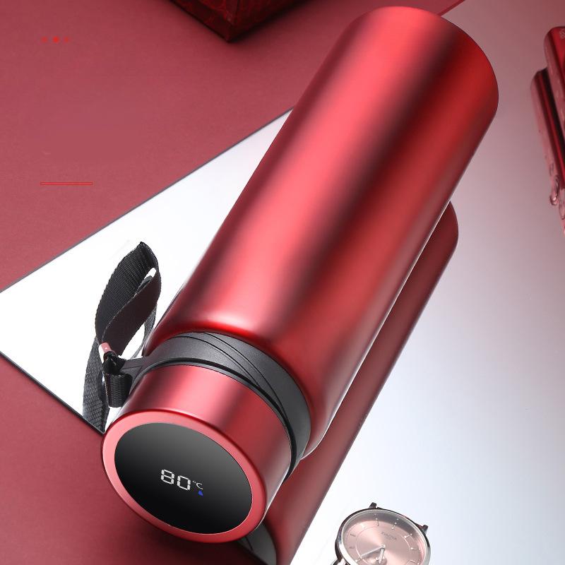 Умный термос из нержавеющей стали большой емкости 1000 мл, портативный уличный подарочный флакон, дисплей температуры, интеллектуальный вакуумный термос, спортивный чайник