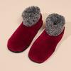 Womens Warm Fuzzy Socks with Non Slip Grip Stretch Velvet Slippers Socks Winter Home Floor Socks