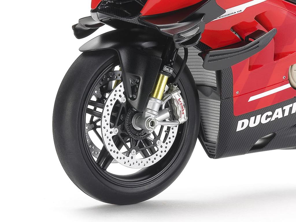 Tamiya Мотоцикл Серии 143 Ducati Superleggera V4 с Гоночным Комплектом Пластиковая Модель 14143 1/12 №. (Мотоцикл)