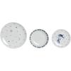 Set De Vaisselle - DKD HOME DECOR - Bleu Et Blanc - Porcelaine - 27 X 27 X 3 Cm - Lave-vaisselle Compatible