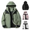 Men's Colorblock Outdoor Jacket Couple's Leisure Sports Mountaineering Camping Loose Coat