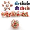 7Pcs/Set Creative D6 D8 D10 D12 D20 Resin Table Games Accessory Polyhedral Dices Dice Set
