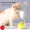 Cat Toy: Self-Amusement Feather Teaser with Mint Ball and Bell for Boredom Relief