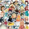 50 Pieces Japanese Cartoon Stickers, Cute Studio Ghibli Anime Stickers, Vinyl Cute Stickers, Laptop Guitars, Water Bottles, Luggage, Bikes