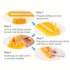 2pcs DIY Knitting Loom Kit with Crochet Hook - Handmade Craft Weaving Tools for Blankets, Scarves, Hats & Shawls - Red/Yellow, Weaving Loom Yarn
