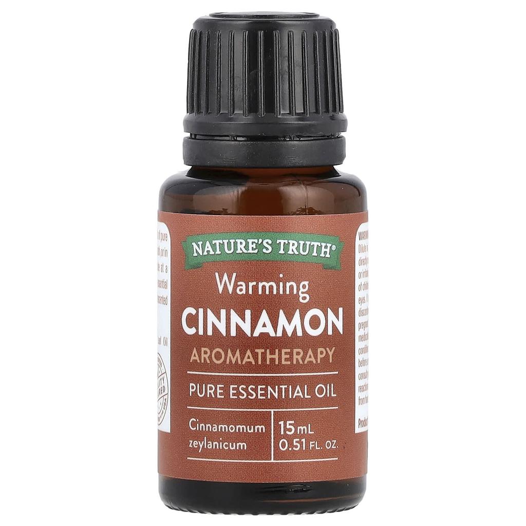 Nature's Truth Pure Essential Oil, Warming Cinnamon, 0.51 Fl Oz (15 Ml)