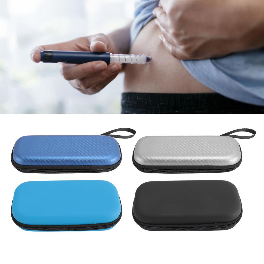 Insulin Travel Case Handheld Easy To Clean Long Durability Portable Insulated Medication Organizer