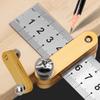 Stop Carpentry Scriber Measurement Tool Positioning Block Carpenter Tools 2025 Steel Ruler