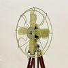 Floor Fan Vintage Royal Navy Double Fold Brown Wooden