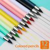 Eternal Black HB Macaron Colored Pencil - No Sharpening Needed, Break-Resistant Technology Inkless Pen.