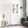 VidaXL Highboard White 69.5x34x180 Cm Engineered Wood 3198657