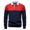 Men's Colorblock Button Lapel Long Sleeve Top Men's Casual Fashion Shirt