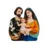 Holy Family Statue Christian Showpiece Figurine Gifts for Home Decor God Idol House Warming Wedding Anniversary,