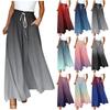 Women's Pants Boho Print Elastic High Waisted Pants Casual Wide Leg Long  Pant Trousers With Pocket