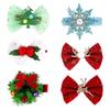 2/6Pcs/Set Hair Clips Christmas Theme Xmas Tree Snowflake Deer Decor Hairpins Festive Atmosphere Hair Pins