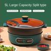 220V 4L / 5L Multi-Cooker Separable Electric Hot Pot and Electric Rice Cooker with Non-Stick Coating Stir-frying Function