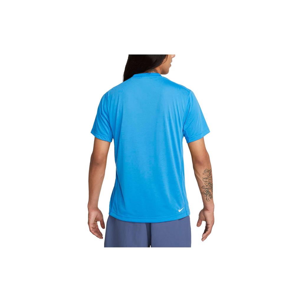 Nike Dri-Fit Adv ACG Goat Rocks Loose Comfortable Solid Logo Crew Neck Pullover Thin Short Sleeve T-Shirt Men Tops Light-Transparent-Blue DX7883-435