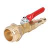1/4in Male Brass Winterize Blowout Adapter Brass 3/4in Male GHT Thread Garden Irrigation Joints Male/Female Thread Ball Valve
