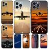 Airplane Plane Aircraft Case For iPhone 15 16 14 13 12 11 Pro Max Plus X XR XS 12 13 Mini Cover Accessories