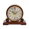 Walnut Westminster Mantel Clock - Barrel Shape Arabic Dial