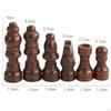 32 Pieces Wooden Chess Pieces, Figure Game Accessories, Tournament Players,