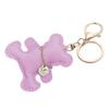 Tonecraft Bear Key Holder, Simple, Orthodox, Bag Charm, Popular, Stylish, Cute, Bear, PU Leather, Squishy, Purple