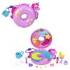 Polly Pocket Sparkle Cove Adventure Unicorn Floaty Compact Playset with 2 Micro Dolls 12 Color Change & Accessories,