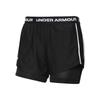 Letter Elastic Casual Shorts Women Shorts Black 1389895-001