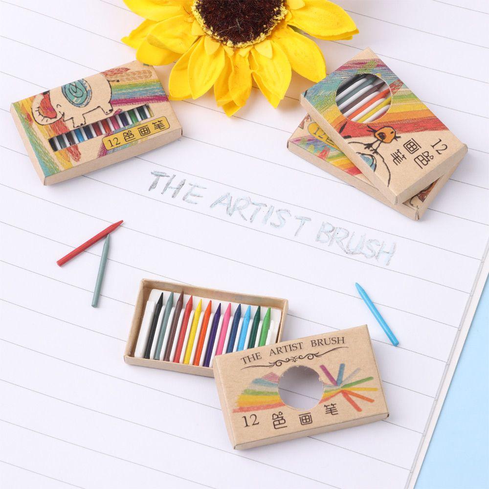 Painting Tools Miniature Color Pencil Dollhouse Decoration Doll Colorful Crayon Dolls Accessories