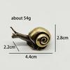 Solid Brass Snail Small Ornaments Tea Pet Ceremony Vintage Copper Simulation Animal Toy Figurines Miniatures Home Decorations
