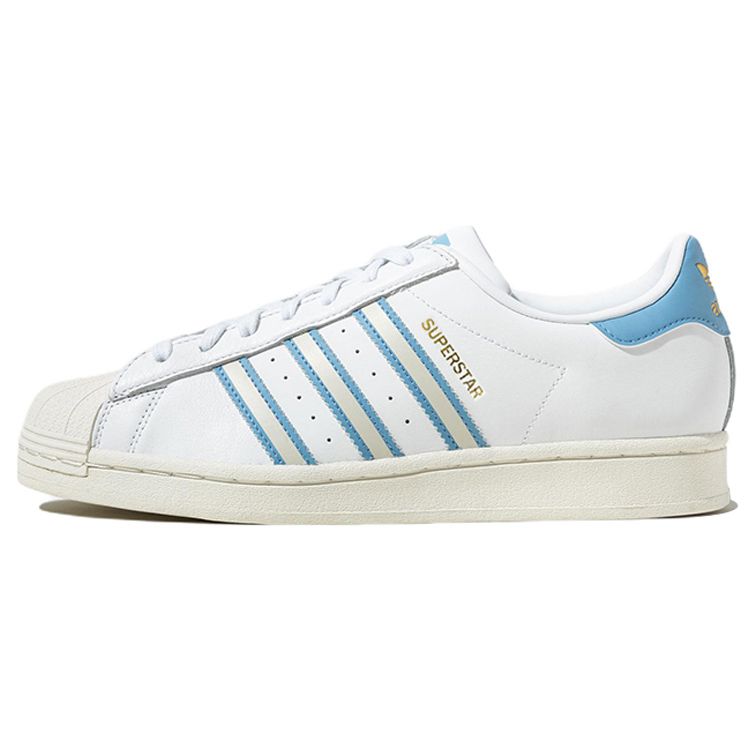 Adidas Superstar White Light Blue Unisex Sneakers Cloud-White Off-White GX9876