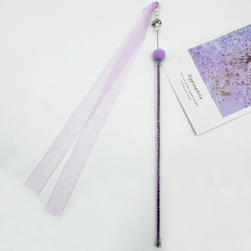 Hot Sale Cat Toy New Fairy Tickling Cat Wand Hairball Feather Bell Cute Cat Exclusive Hand-held Tickling Cat Wand