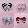 A Handmade Lolita Hairpin Soft Girl Headdress Olita Lace Bow Headband Wrapped Around