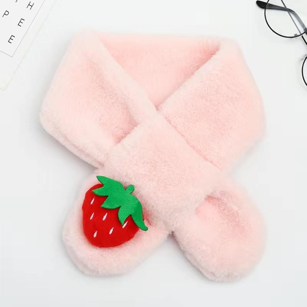 Thick Children Scarf Soft Cold-Proof Collar High Quality Bear Cross Scarf  Autumn Winter
