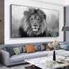 Black and White Wild Animal Lion Poster and Prints Modern Canvas Paintings Wall Art for Living Room Home Decoration Cuadros