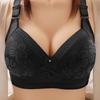 Lace Embroidery Gather To Prevent Sagging Bra Collect and Collect Breast Milk Non Magnetic and Non Steel Ring Women's Large Size Underwear