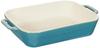 Staub Dish Turquoise 27 X 20 Ceramic Gratin Dish Oven and Microwave Safe Japanese Dish "Rectangular Cm" [Official Product] 40511-886