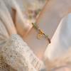 New Round/Chinese Character Natural Hetian Jade Lucky Charm Woven Braided Bracelets For Women Girls Fine Jewelry