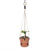 Handmade Macrame Plant Hanger Indoor Hanging Planter Basket Woven Cotton Rope Flower Pot Crochet Plant Holder Stand for Decor