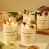 Handmade Creative Dried Flower Scented Candles for Home Use Without Romantic Fragrance Gift Pillar Wax Ornaments
