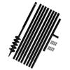 VidaXL Soil Auger with Handle 100 Mm and 9 M Extension Tube Steel