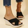 Summer Shoes for Women New Open Toe Women's Wedges Platform Slippers Outdoor Women's Casual High Heel Slippers Women Sandals