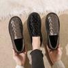 Woman Winter Shoes Plus Plush Keep Warm Casual Slip-on Flat Shoes Ladies Comfort Warm Loafers