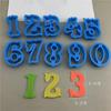 10Pcs/set Large 0-9 Arabic Numbers Cookie Cutter Molds Plastic 3D Pressable Biscuit Fondant Stamps DIY Birthday Cake Decoration
