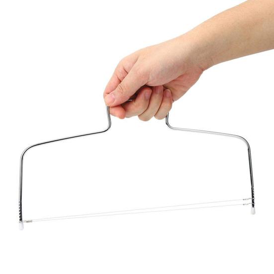 Adjustable Height Cake Slicer Stainless Steel 8 Scales Double-Line Cutting Tool Corrosion