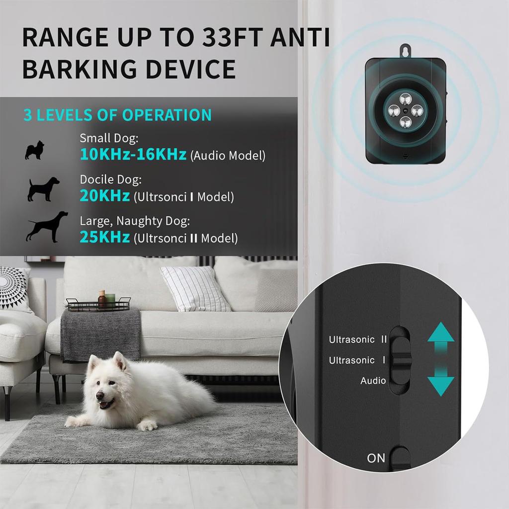 Bark Stopper Trainer Pet Ultrasonic Anti-Barking Device