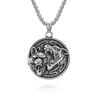 Retro Wolf Head Pendant ,Niche Personality Wear Titanium Steel Necklace