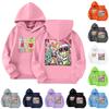 Child Fashion Lightweight Long Sleeve Pullover With Pockets Print Hoodie