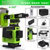 CLUBIONA IE16 Powerful Laser Green Lines Auto Vertical & Horizontal Floor and Ceiling Remote Control Laser Level With Li-ion Battery