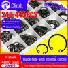 Black Carbon Steel C-Type Internal Retaining Ring Set for Bearings, DIN472